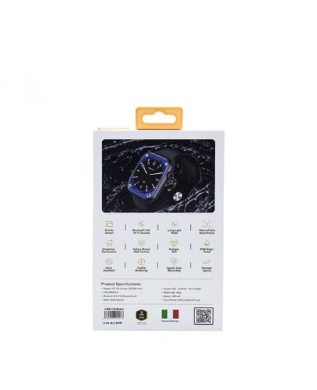 ليفوري - ساعة ذكية الترا بلوتوث بشاشة IPS مقاس 2.05 انش - أسود