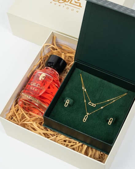 بوكس همس طقم نسائي مع عطر همس من خاتون®
