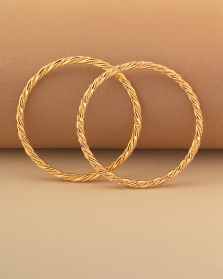 بناجر اطفال لون ذهبي ثابت - حبتين