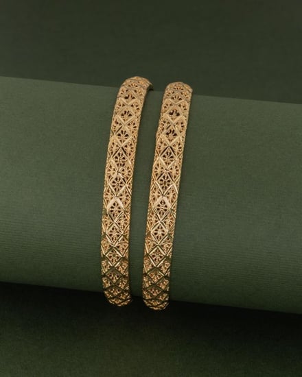 بناجر لمعة الذهب من خاتون تصميم هندي / 2 حبة