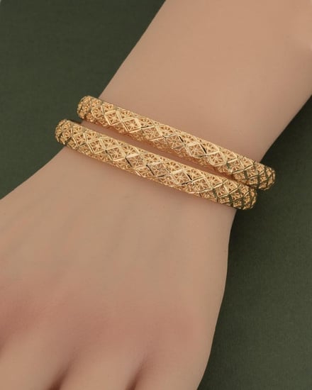 بناجر لمعة الذهب من خاتون تصميم هندي / 2 حبة