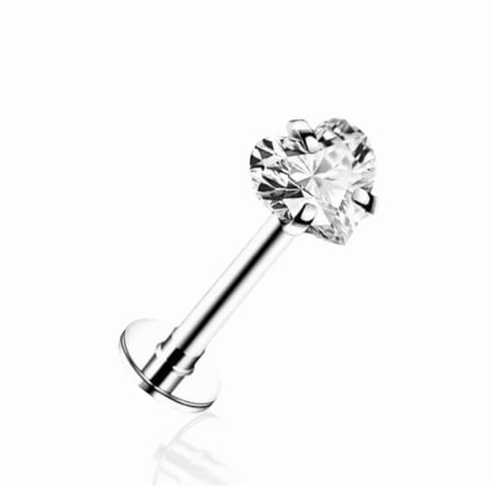 Tiny crystal heart