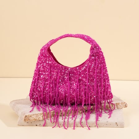 شنطة ميني بيدل فوشيا