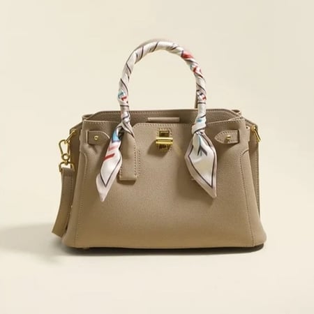 An elegant womens handbag made of genuine leather