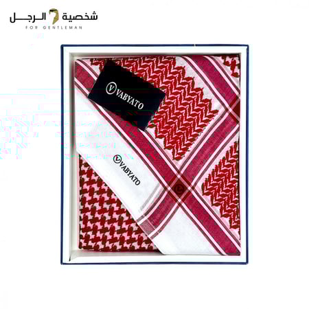 شماغ فابياتو كلاسيك 23 احمر دم الغزال