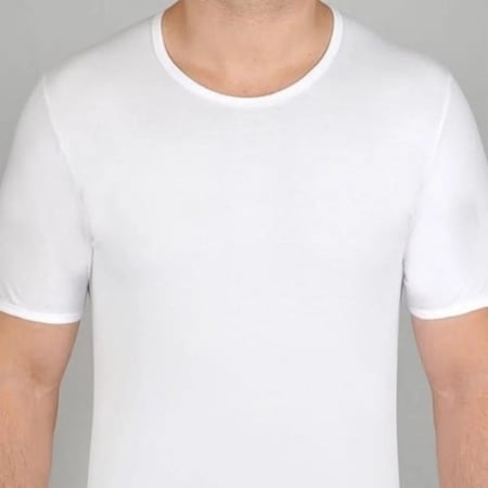 فانيلة رجالي نصف كم دائري دروش