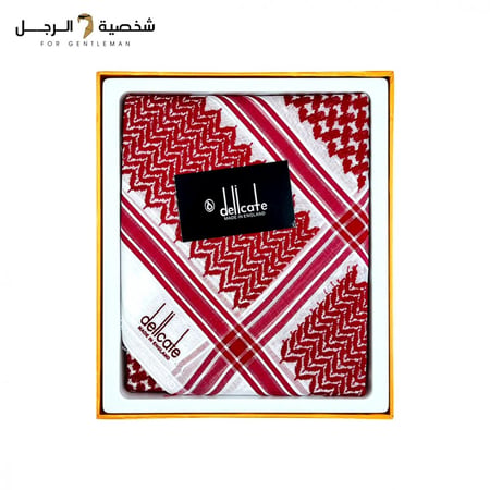 شماغ ديليكات A23 احمر دم الغزال
