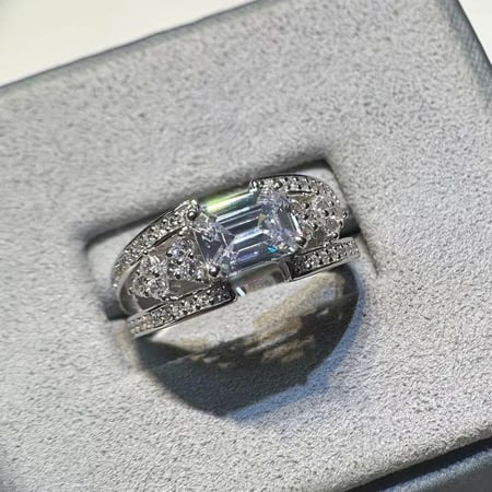 خاتم موزونايت مسبق الدفع 2ct Vintage muse