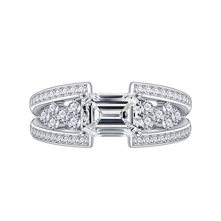 خاتم موزونايت مسبق الدفع 2ct Vintage muse