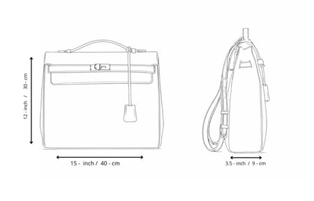 حقيبة لابتوب البني الداكن 16 inch