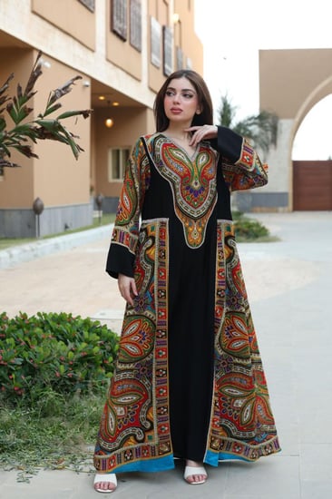 جلابيه بتدخيلات الخام البدوي