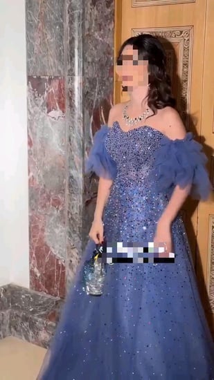 فستان سهره تل لولو