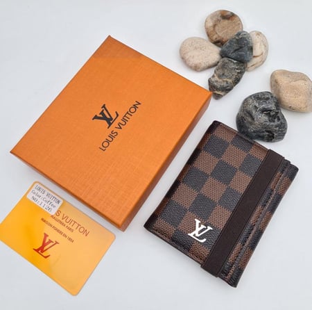محفظة لويس فيتون لون بني ربطة