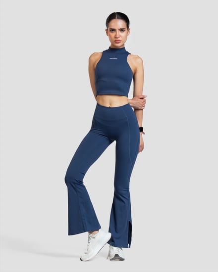 طقم رياضي بدون أكمام(ليقنز) - ازرق غامق