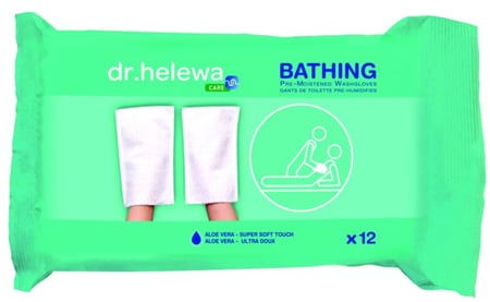 قفازات غسيل بدون شطف – Dr.Heliwa (12 قطعة)