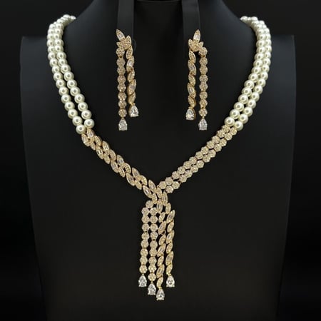 طقم اكسسوارات نسائي لولو زركون 5 قطع إصدار خاص بضمان على اللون – تصميم راقٍ لإطلالة مميزة RM-02038