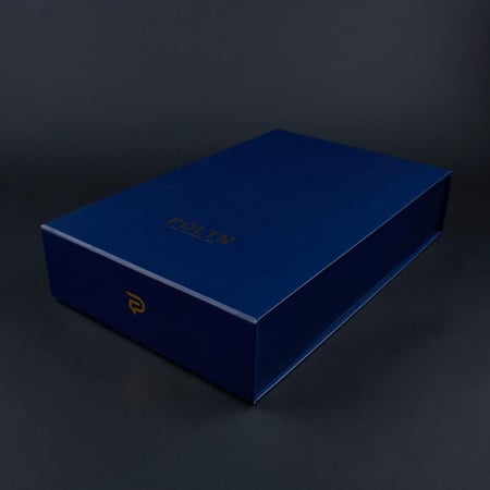 بوكس بولتن قماش شتوي مقلم بيج