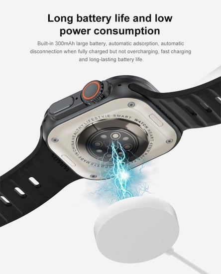 ساعة ريشن الذكية IW9ULTRA الجديدة - لون فضي