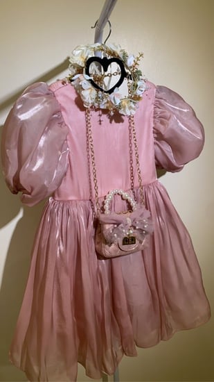 فستان صيفي انيق ب اكمام منفوشه