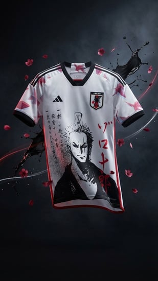 تيشيرت المنتخب الياباني نسخة زورو | One piece