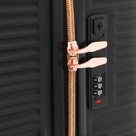 طقم حقائب سفر ماركة فانسل شد3 + 2 مكياج- اسود