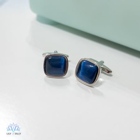 كبك أكمام رجالي - أزرق