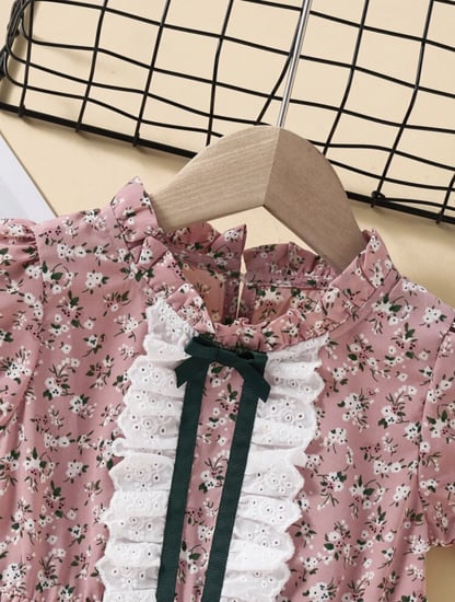 فستان بنات مزين