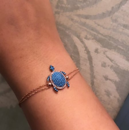 اسورة السلحفاه الأنيقة , اللون روز قولد (B129) .