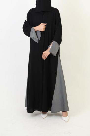 عباية نص كلوش - قماش فرسان(05)