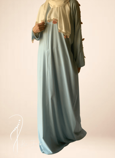 شرشف صلاة سحاب ازرق كروشيه يدوي