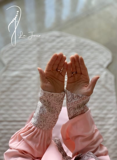شرشف صلاة باتيك وردي  سستة