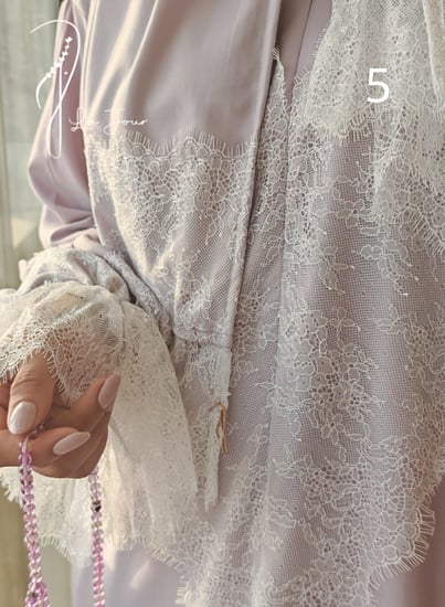 شرشف صلاة سستة رايون دانتيل عدة ألوان (حبة واحدة)