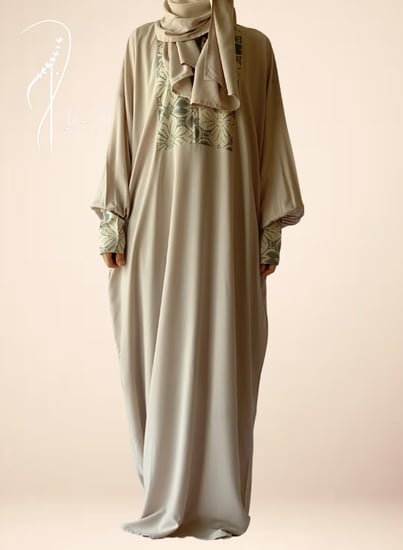 شرشف صلاة باتيك بيج واخضر سستة