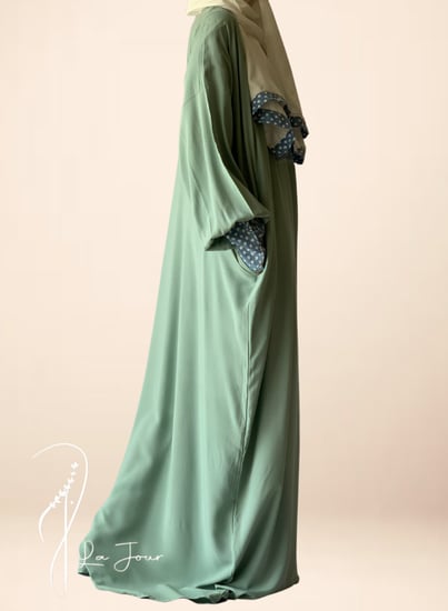 شرشف صلاة باتيك اخضر وفيروزي سستة