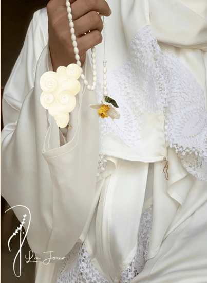 شرشف صلاة سستة  اويا أبيض