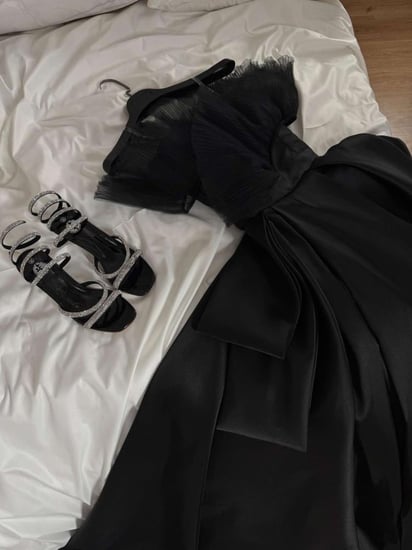 فستان عفاف اسود