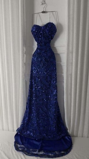 فستان سهره نيلي