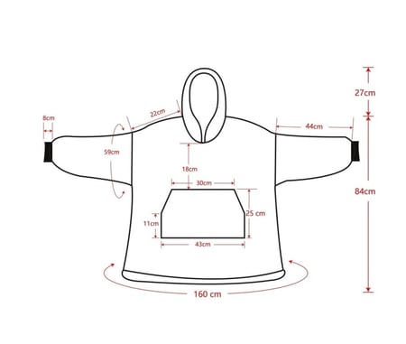 بطانية هودي "كلاسيكي" للأطفال Classic Hooded Blanket for Kids