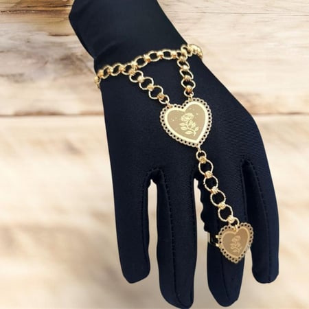 كف نسائي بديل الذهي سبيكة قلب