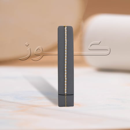 طقم لؤلؤة ذهبي ناعم