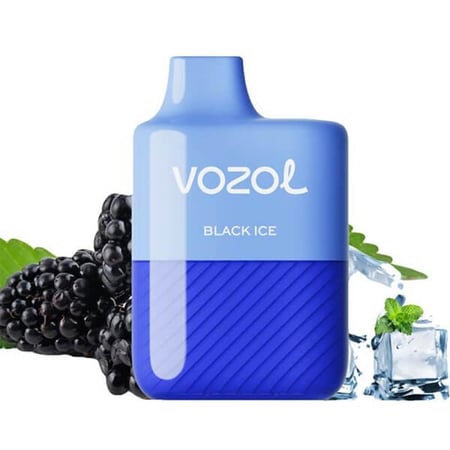 سحبة فوزول 3000 سحبة عنب اسود ايس VOZOL Bar 3000 Puffs Disposable BLAC