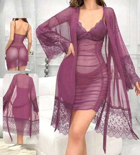 روب وقميص ليلي دافيء
