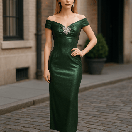 فستان طلس ناعم وخفيف