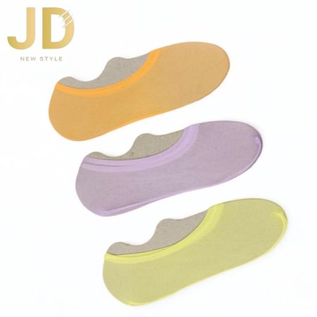 طقم شرابات نسائية بلون موحد قطنية أنيقة