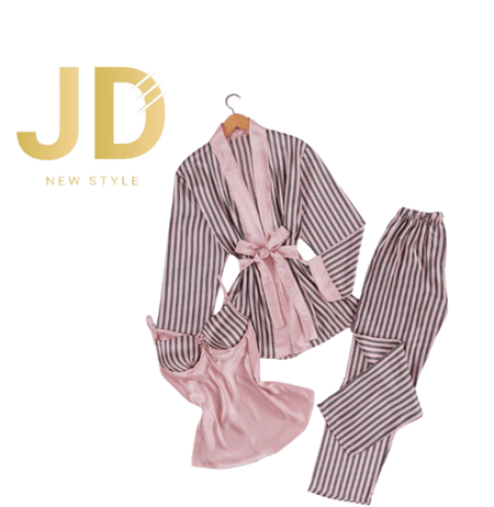 بجامة حرير  4 قطع