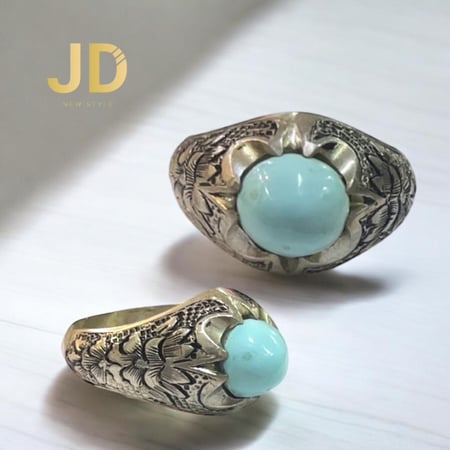 خاتم فيروز نيشابوري عيار 925