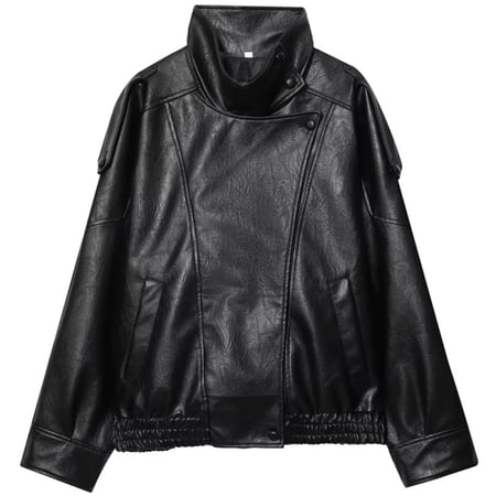 جاكيت جلد اسود