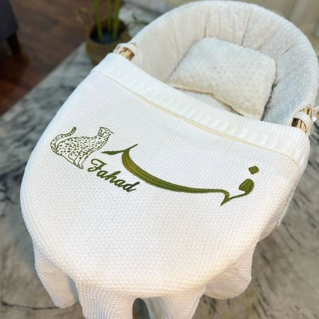 بطانيه مواليد تطريز حسب الطلب