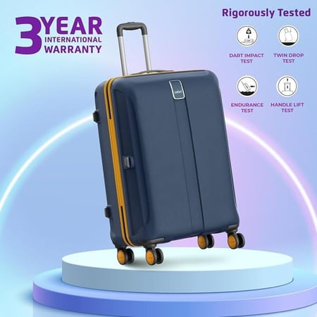 Safari Hard Luggage Thorium Neo Check-in  size - 77 Cm - Large, 8 wheel - Made in India 3 Year Warranty