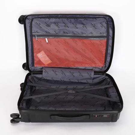 Prince PP Luggage (8 Wheels) - Trundle 28 Inch/93 Liter Large - Black 2 Year Warranty